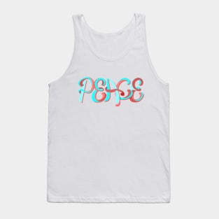 Quotes Peace motivational typography Tank Top